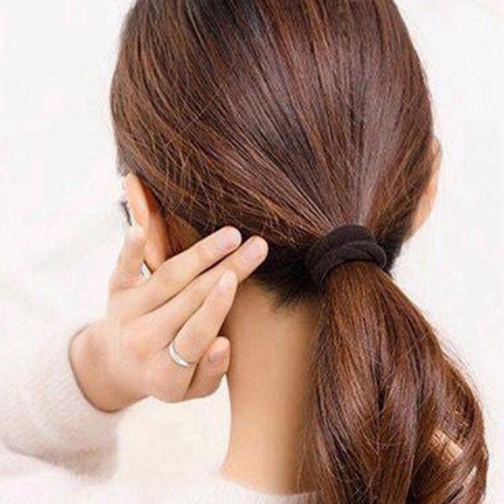 20pcs/set Seamless Random Color Elastic Hair Ties For Women - Picture 2 of 7